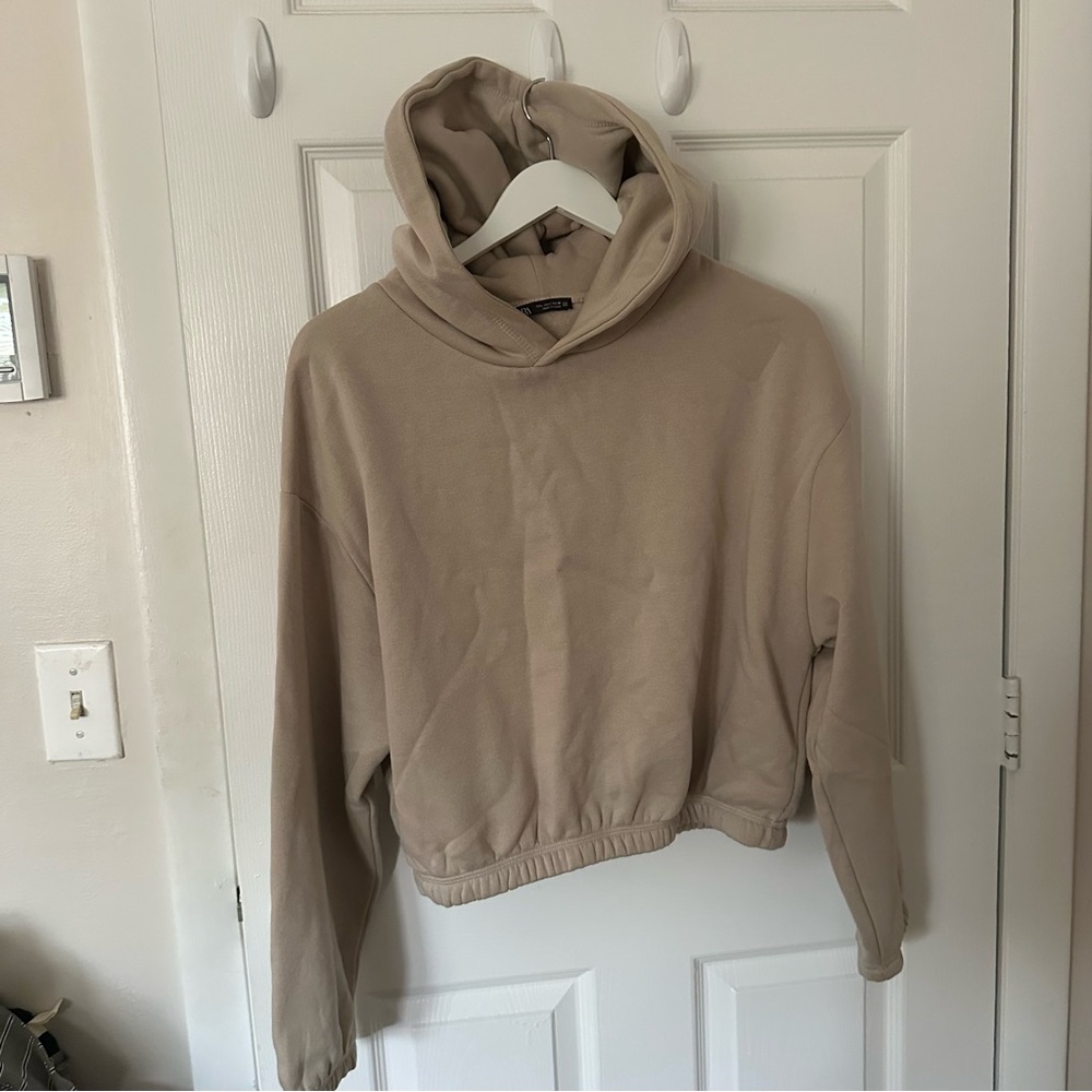 Tan Hooded Sweatshirt